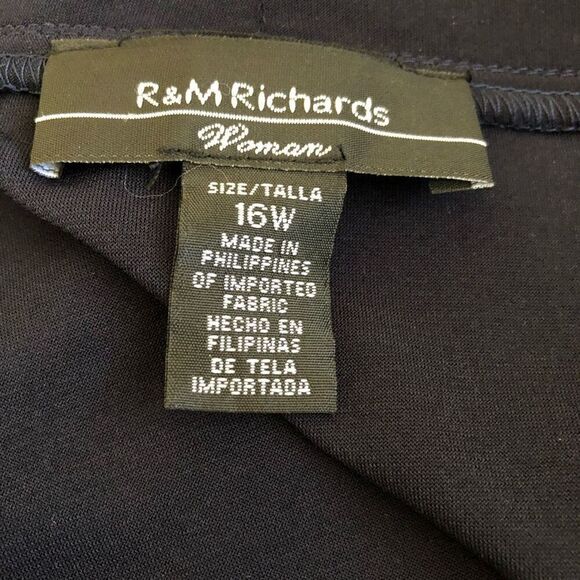 R&M Richards Sheer Duster Style Cardigan Size 16W - Picture 9 of 15